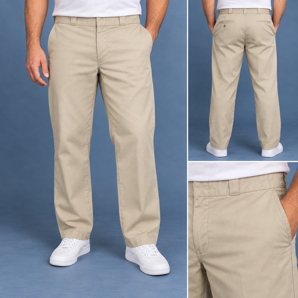 Dickies Original 874 Khaki Work Pants Men's 40x30 Straight Leg Gorpcore Utility